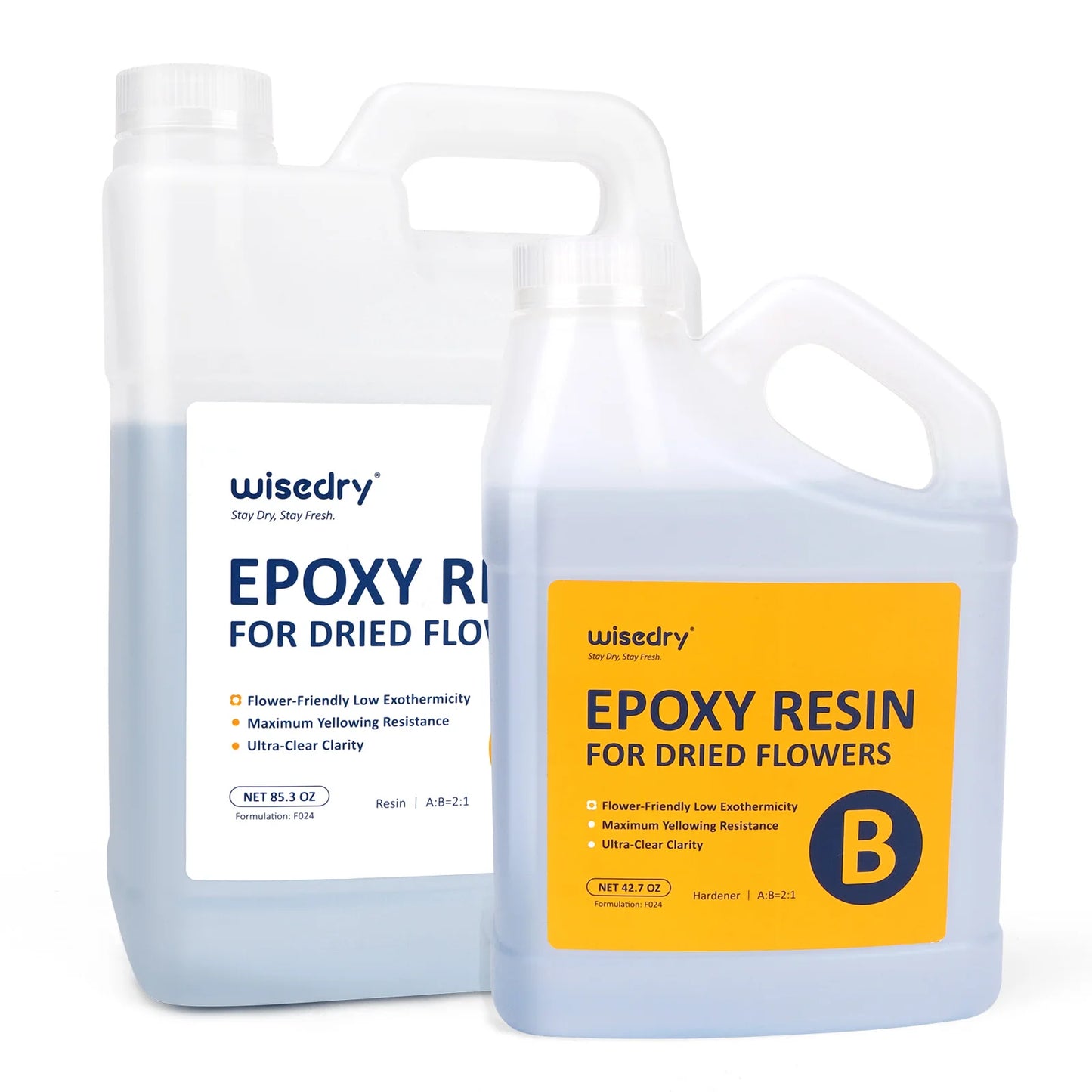 Crystal Clear Epoxy Resin for Floral Preservation, Self-Leveling, Fast Curing Heat Resistant for Casting Coating