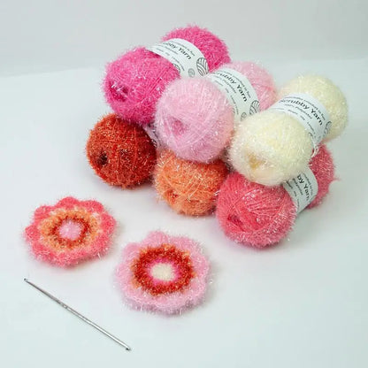 Scrubbies Polyester Assorted Colors Exquisite Crocheting Weaving Yarn