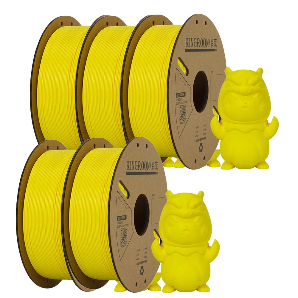 KINGROON PLA Filament 1.75mm 3D Printer 5/10Rolls Plastic Material 100% No Bubble for FDM 3D Printer MIX