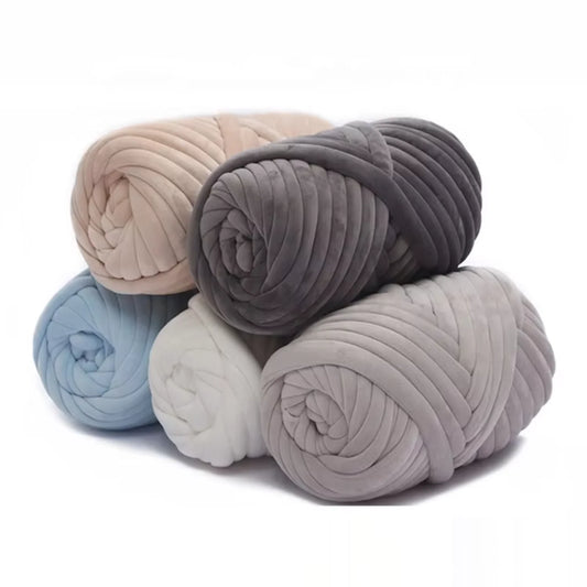 Soft Velvet Giant Arm Knitting Chunky Tube Yarn 250g
