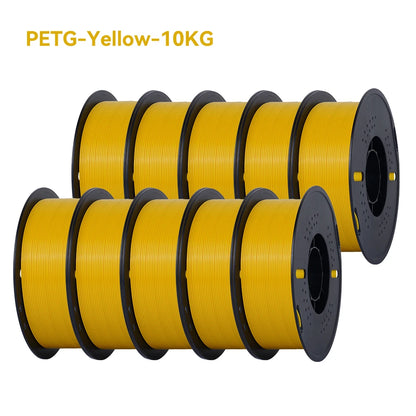 KINGROON 22LBS PETG or PLA filament 3D Printer Filament 10 Rolls 1KG 1.75MM Eco-Friendly Good Toughness Mix Color