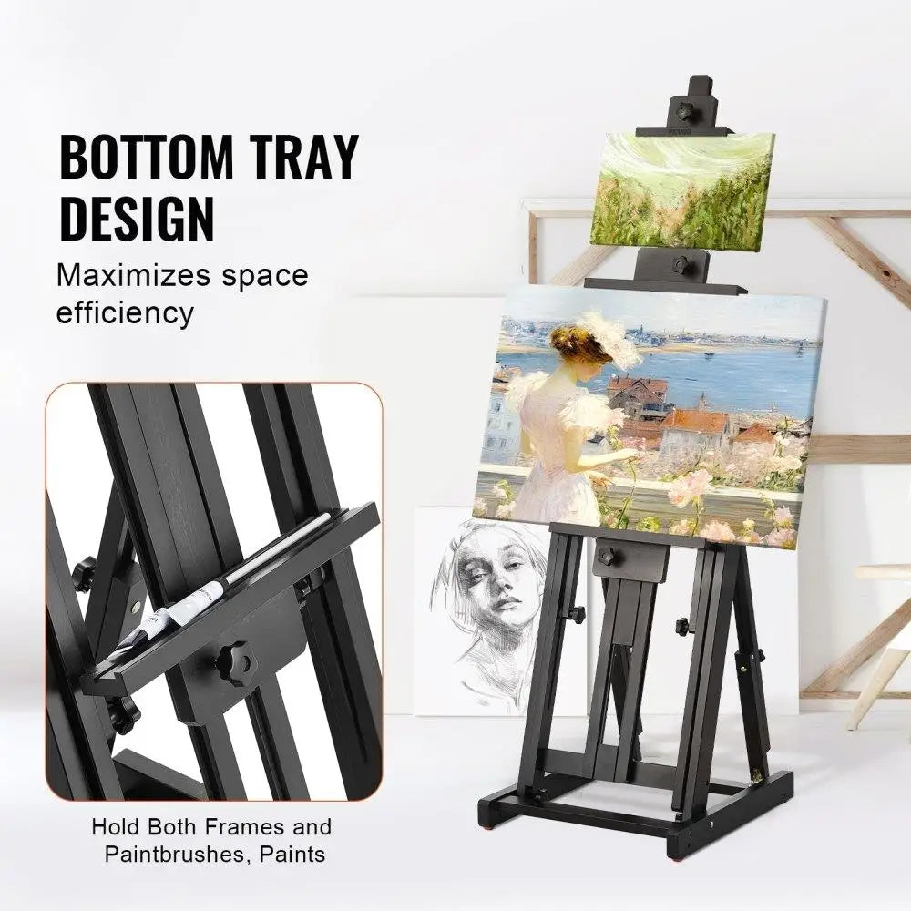 Adjustable Easel for Artists 77 Inch Beechwood Canvas Holder