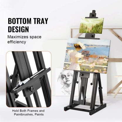 Adjustable Easel for Artists 77 Inch Beechwood Canvas Holder