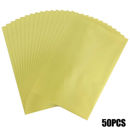 50pcs/pack 20x29cm Toner Hot Stamping Foil Paper A4 Toner Reactive Foil By Laser Printer and Laminator