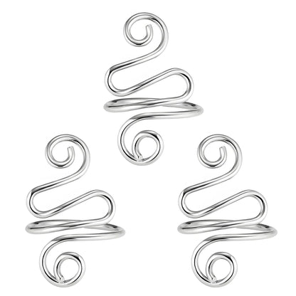 3pcs Adjustable Knitting Crochet Loop Ring Yarn Guide Finger Holder Thimble Crocheters