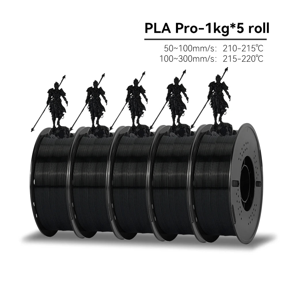 KEEPANG PLA/HS-PLA/PLA Matte/PLA Pro 5KG PLA 3D Filament 1.75mm 1KG/Roll (2.2lbs) Neatly Wound 3D Printing Materials