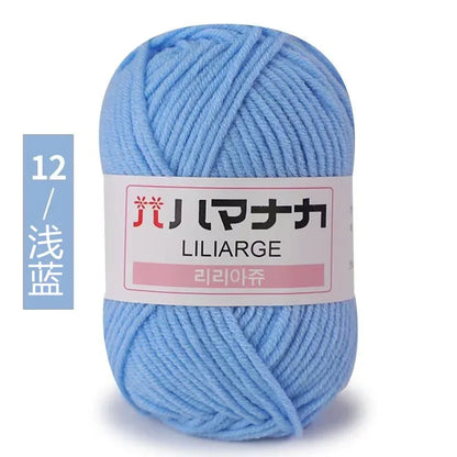 Milk Sweet Soft Cotton Baby Knitting Wool Yarn Thick Fiber Velvet Hand Crochet Yarn for DIY Sweater