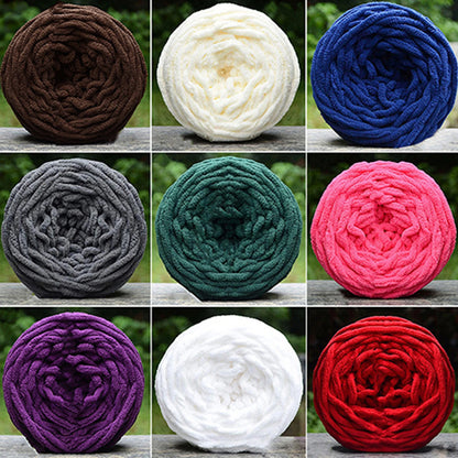 40m Knitting Yarn Soft DIY Crochet Solid Color Chunky Yarn
