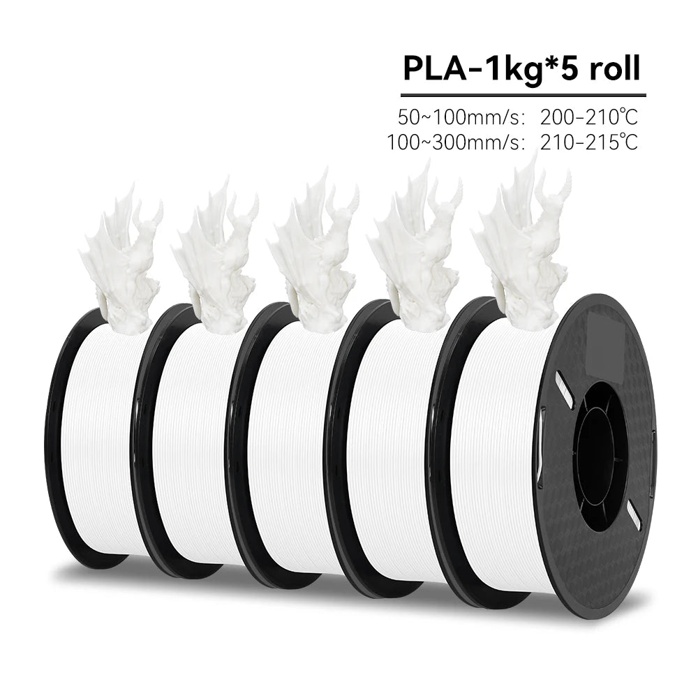 KEEPANG PLA/HS-PLA/PLA Matte/PLA Pro 5KG PLA 3D Filament 1.75mm 1KG/Roll (2.2lbs) Neatly Wound 3D Printing Materials