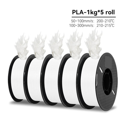 KEEPANG PLA/HS-PLA/PLA Matte/PLA Pro 5KG PLA 3D Filament 1.75mm 1KG/Roll (2.2lbs) Neatly Wound 3D Printing Materials