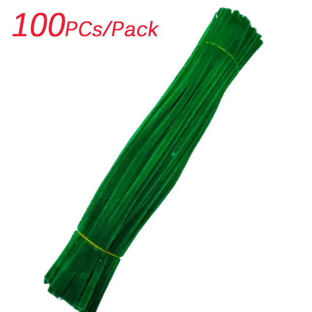 Creative Wires Chenille Wire Pipe Cleaners Flower Headband Diy Colorful DIY Plush Stem Wired Twist Stick