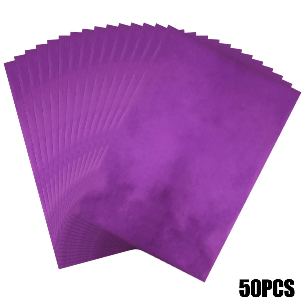 50pcs/pack 20x29cm Toner Hot Stamping Foil Paper A4 Toner Reactive Foil By Laser Printer and Laminator