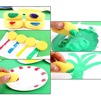 12pcs Painting Sponges, Round Watercolor Synthetic Sponge, Artist Sponge for Face Painting, Crafts, Pottery, Clay