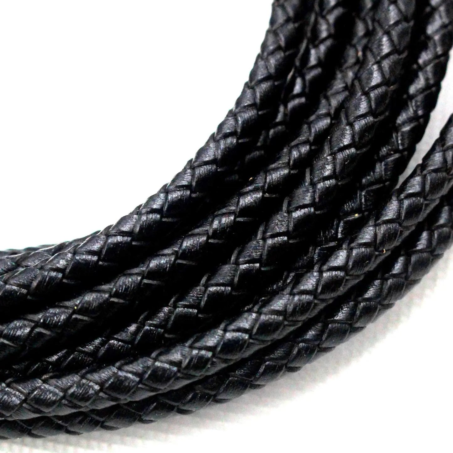 5m 3/4/6mm Braided Leather Cord Rope Strip Thread for DIY Pendant Neck Weaving Bracelet