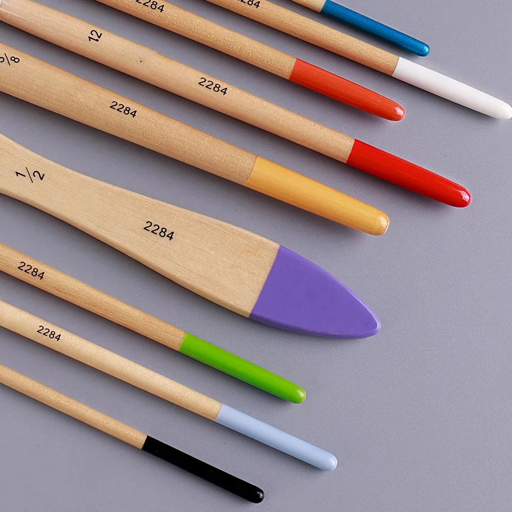 Beginner Brush Set - 9pcs Nylon Hair for Watercolor Acrylic Oil Painting