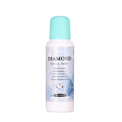 1-5Pcs 100ml Diamond Painting Sealer Conserver Permanent Hold Shine Effect 5D Brightener Glue