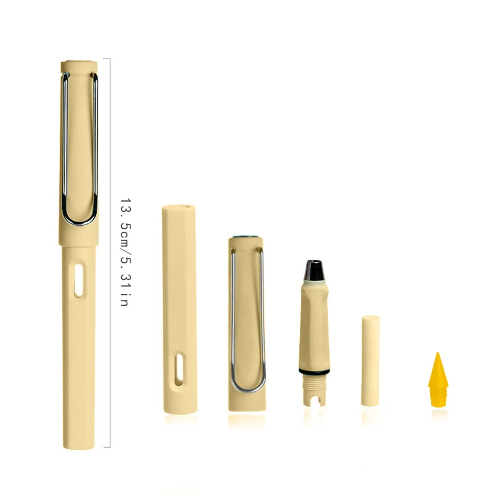 12pcs/set Color Eternal Pencil Can Be Wiped Magic Replace Head Eco Friendly Student Painting Kids