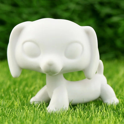 White Base Pet, Lovely Shorthair Cat Collie Husky Action Figure