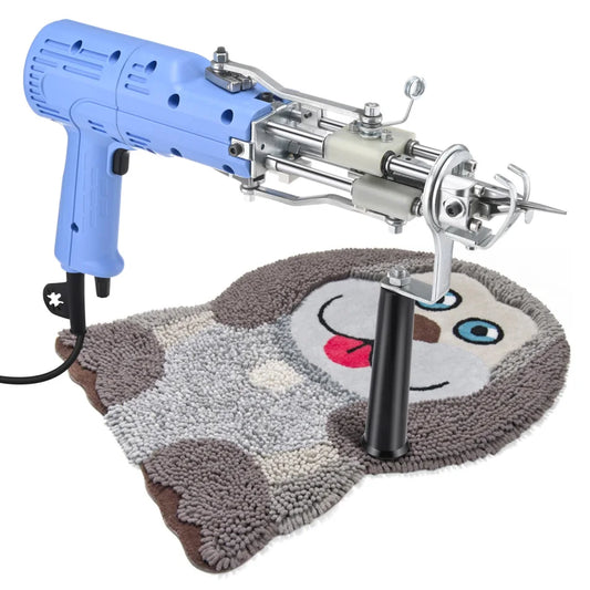 Upgraded 2 In 1 Electric Tufting Rug Gun With Adjustable Cut And Loop Pile Carpet Weaving Machine