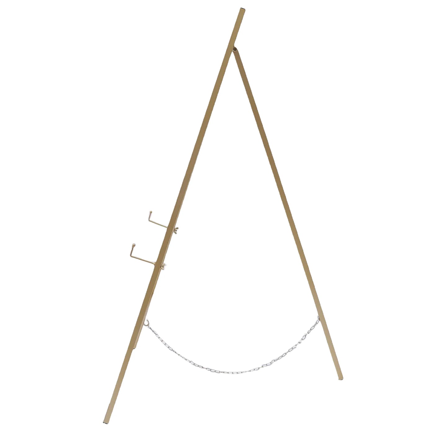2 Tall Steel Pipe Floor Easel Stand Large Gold