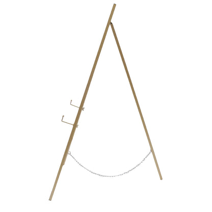 2 Tall Steel Pipe Floor Easel Stand Large Gold