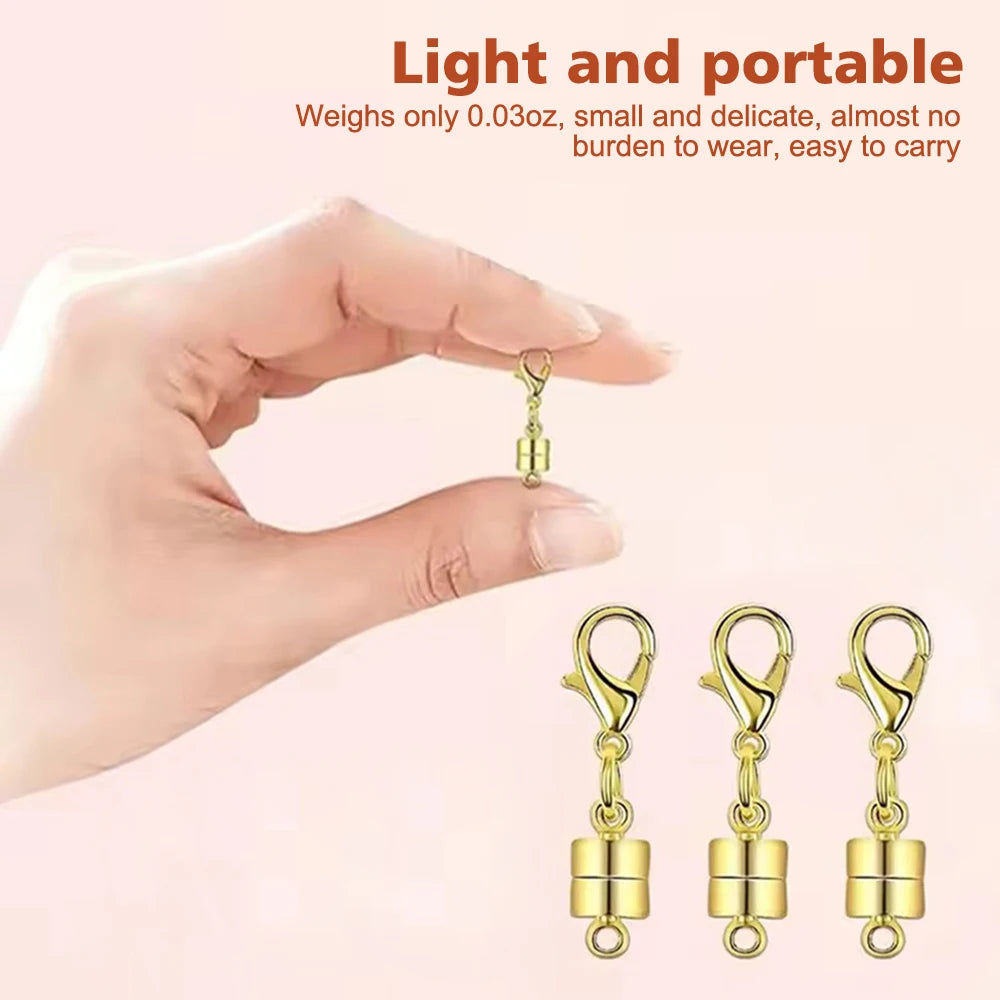 8pcs Magnetic Necklace Clasp with Lobster Jewelry Clasps for Necklaces Extender Bracelet