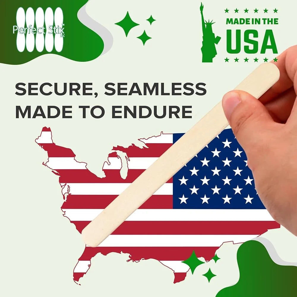 Premium Birchwood Craft Sticks 4.5 Inch 1000 Count DIY Art Projects Ice Cream Treats