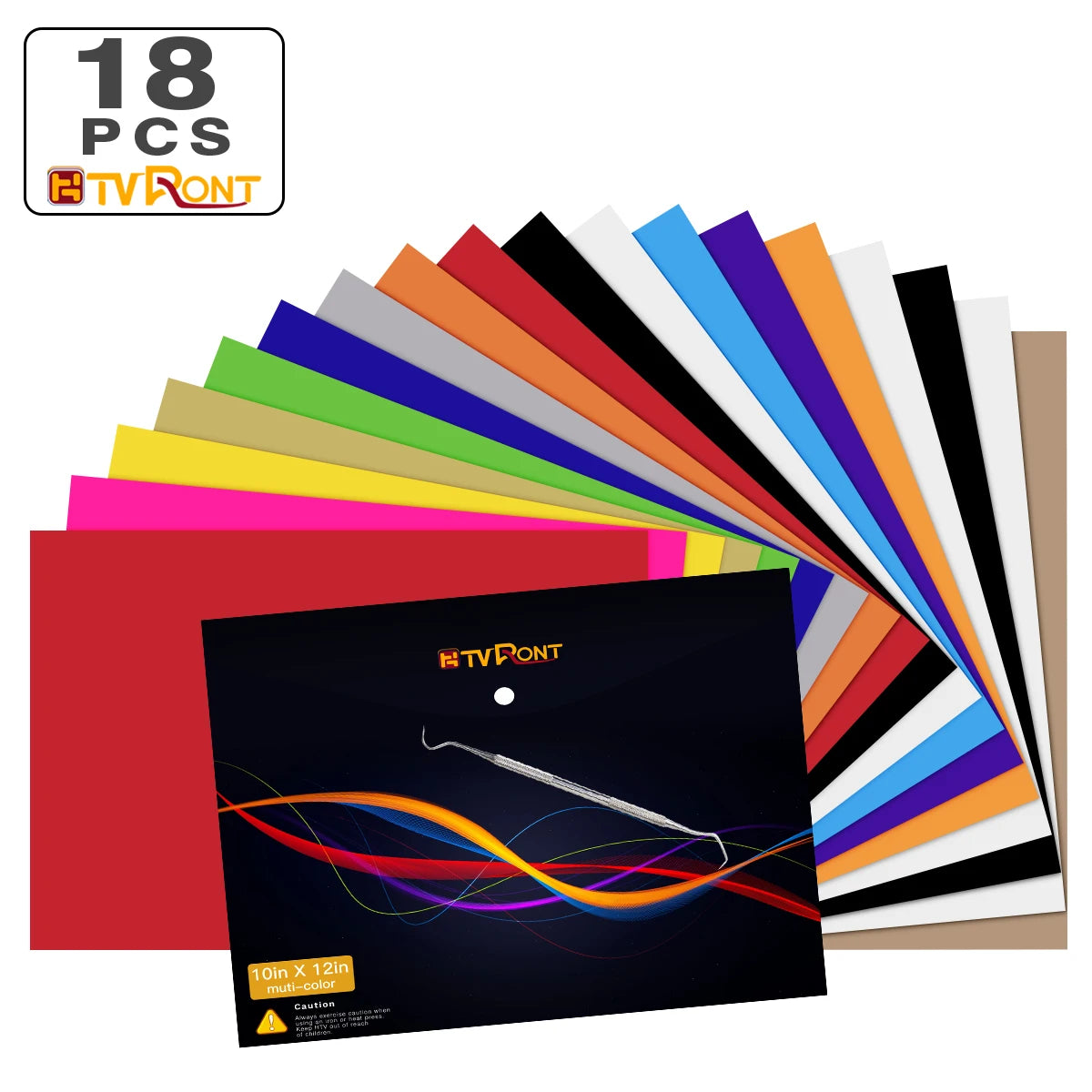 13 Pack HTVRONT 12inchX10inch Multi-color PU Heat Transfer Vinyl Sheets Cricut