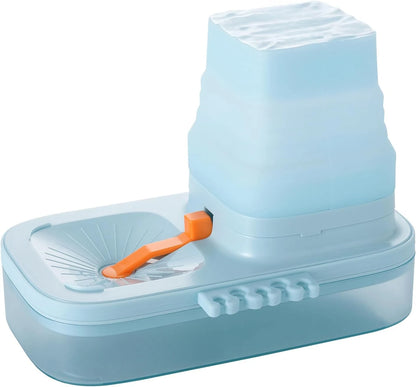 Paint brush cleaner with 5-tank silicone brush holder - for acrylic watercolor and water-based paints
