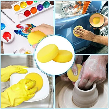 12pcs Painting Sponges, Round Watercolor Synthetic Sponge, Artist Sponge for Face Painting, Crafts, Pottery, Clay