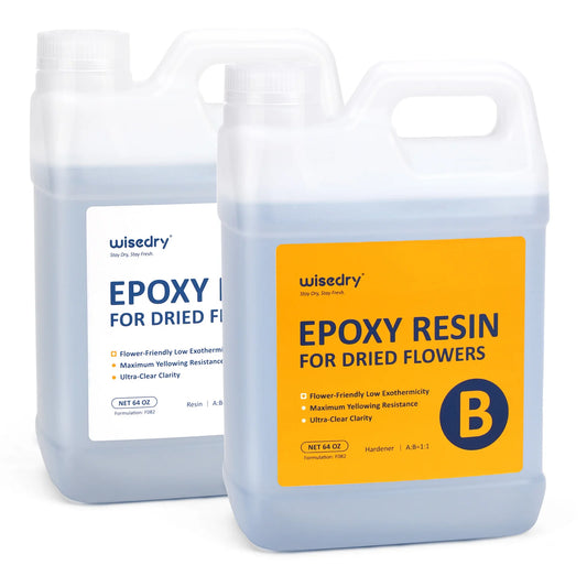 Crystal Clear Epoxy Resin for Floral Preservation, Self-Leveling, Fast Curing Heat Resistant for Casting Coating