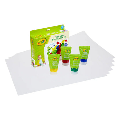 Crayola Washable Finger Paint Set, Toddler Paint Kit, 4 Paint Set