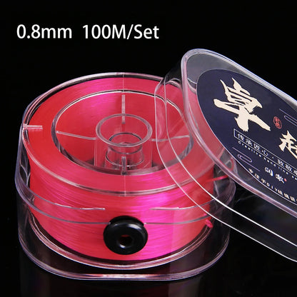 0.8mm Elastic Thread Cords Flat Crystal Line Nylon Rubber Stretchy Cord Rope