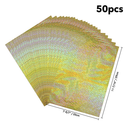 50pcs/pack 20x29cm Toner Hot Stamping Foil Paper A4 Toner Reactive Foil By Laser Printer and Laminator