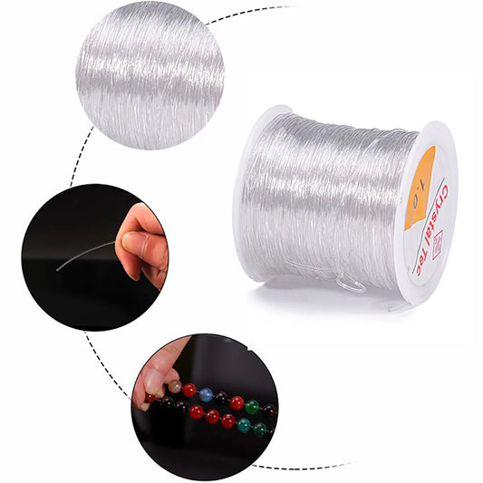 iYOE 0.5-1.5mm Elastic Cord String Transparent Elastic Thread For Jewelry Making Diy Bracelet Necklace