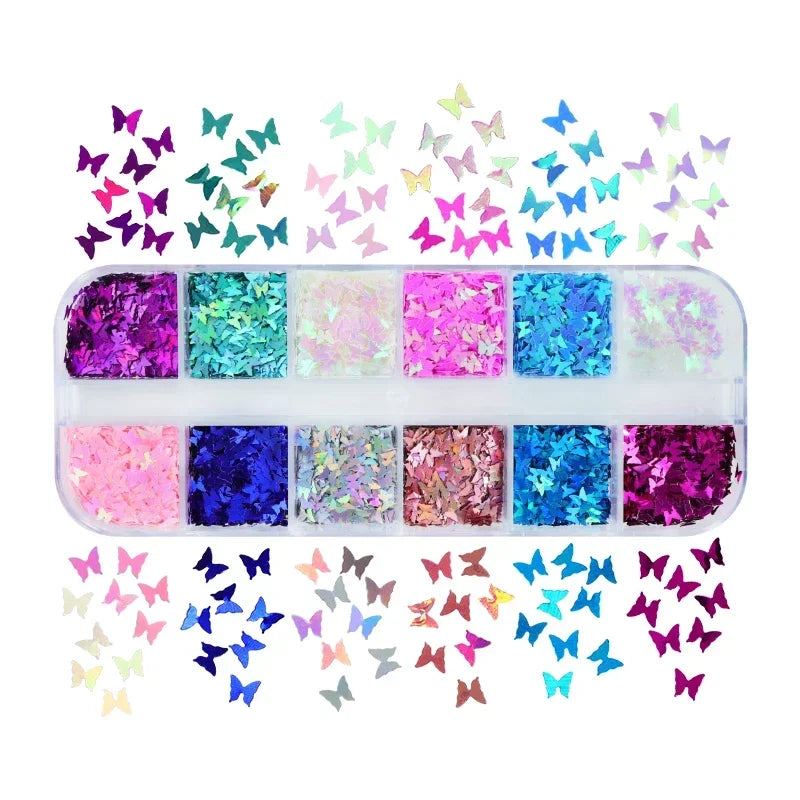 Holographic Letters Resin Sequins Fillers Epoxy Filling Crafts Materials Iridescent Glitter Flakes