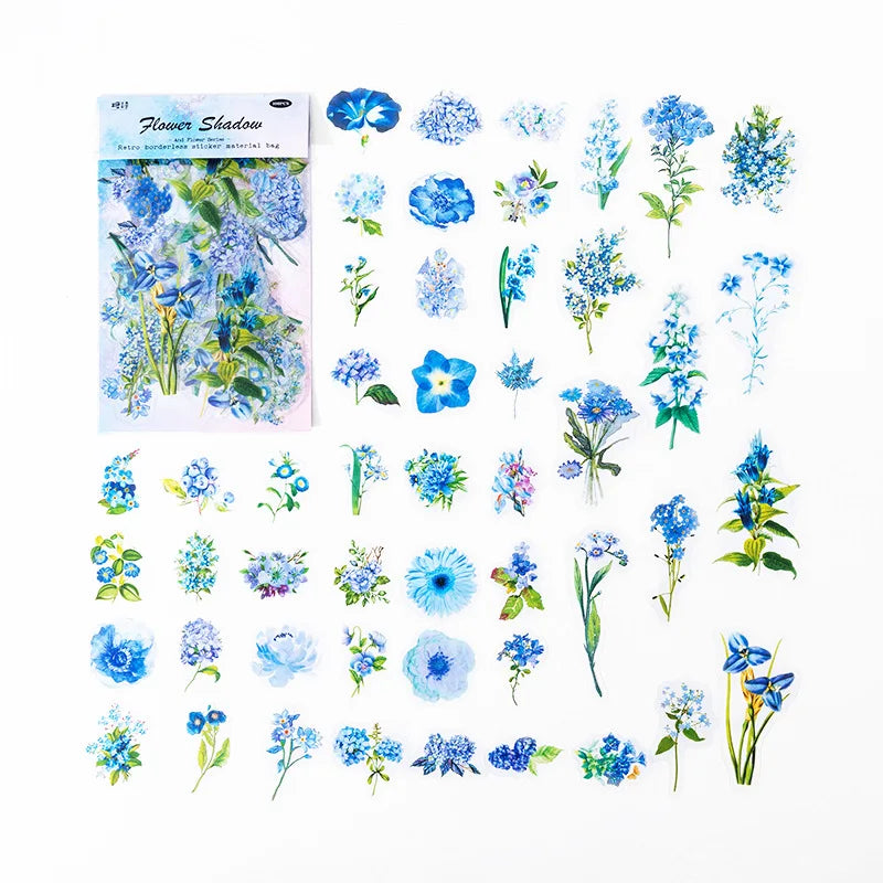 Mr Paper 100pcs/bag Say It With Flowers Series Vintage Stationary Stickers 6Styles