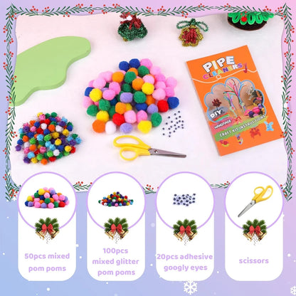 2000PCS Pipe Cleaners Chenille Stem 20 Assorted Colors