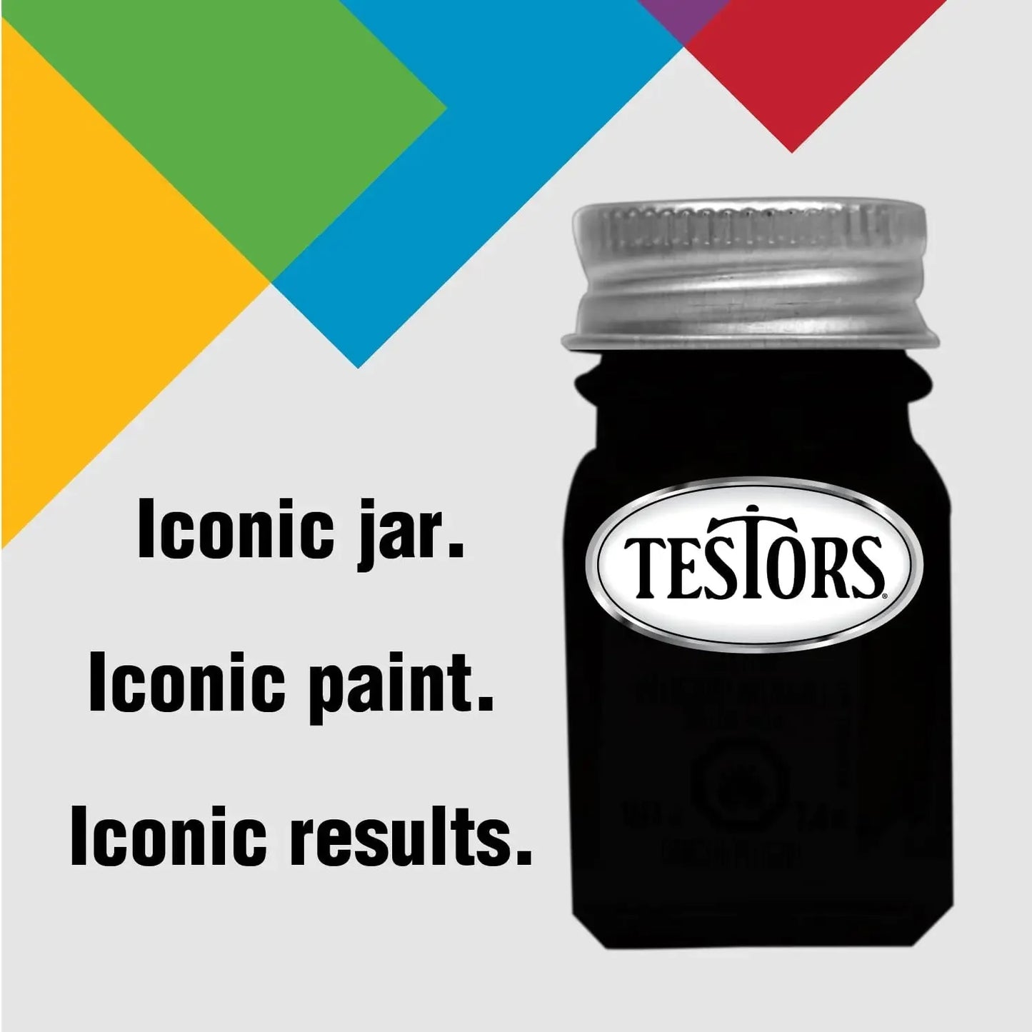 Black Enamel Paint - 0.25 Oz Semi-Gloss