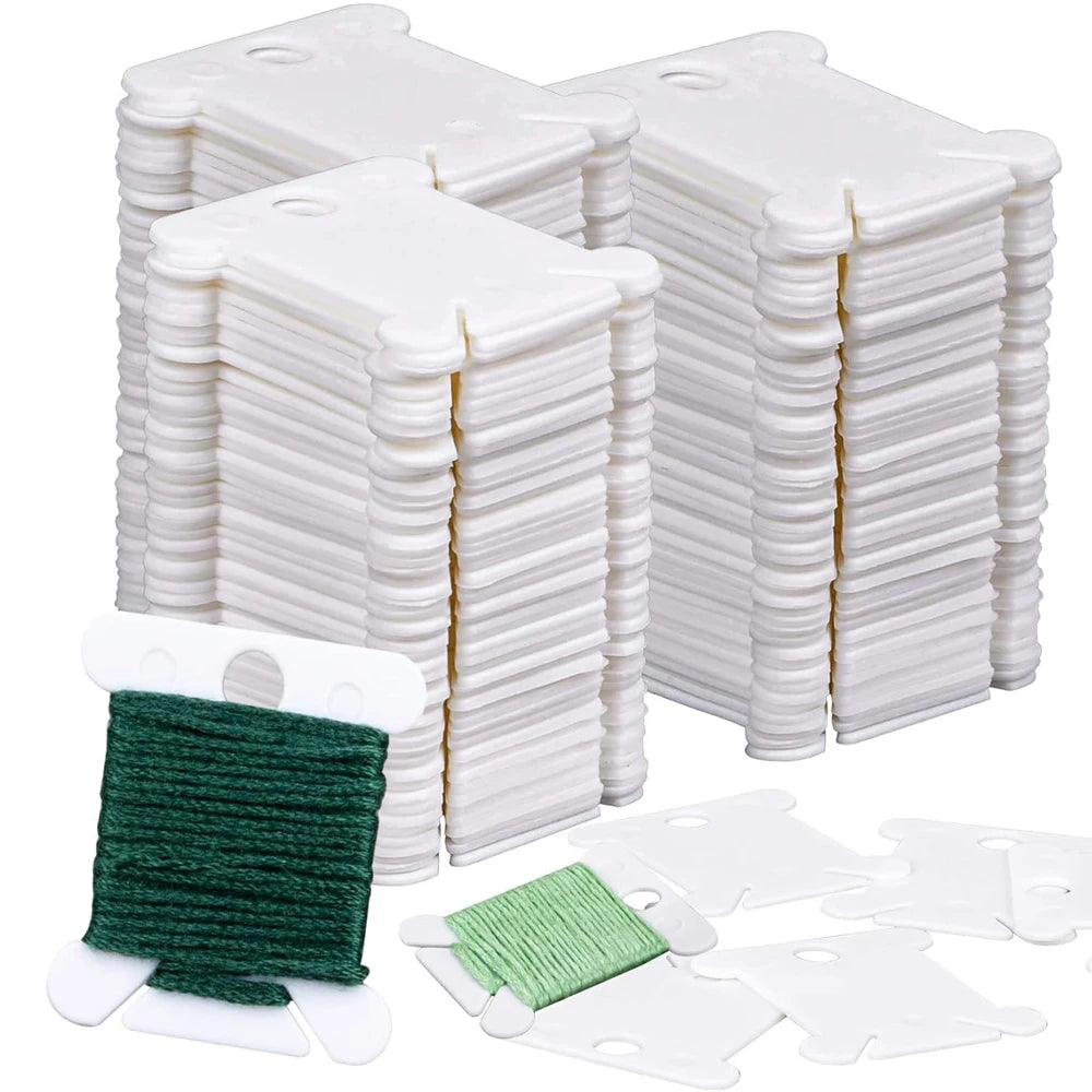 Plastic Embroidery Floss Bobbins Embroidery Floss Organizer for Cross Stitch Yarn Bobbin Winder for DIY Sewing Thread Storage