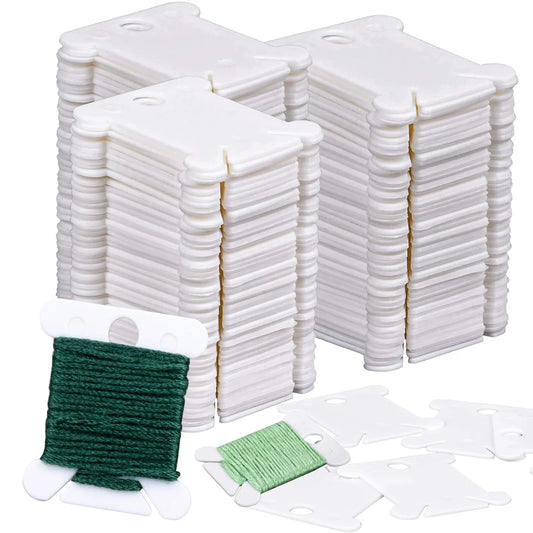 Plastic Embroidery Floss Bobbins Embroidery Floss Organizer for Cross Stitch Yarn Bobbin Winder for DIY Sewing Thread Storage