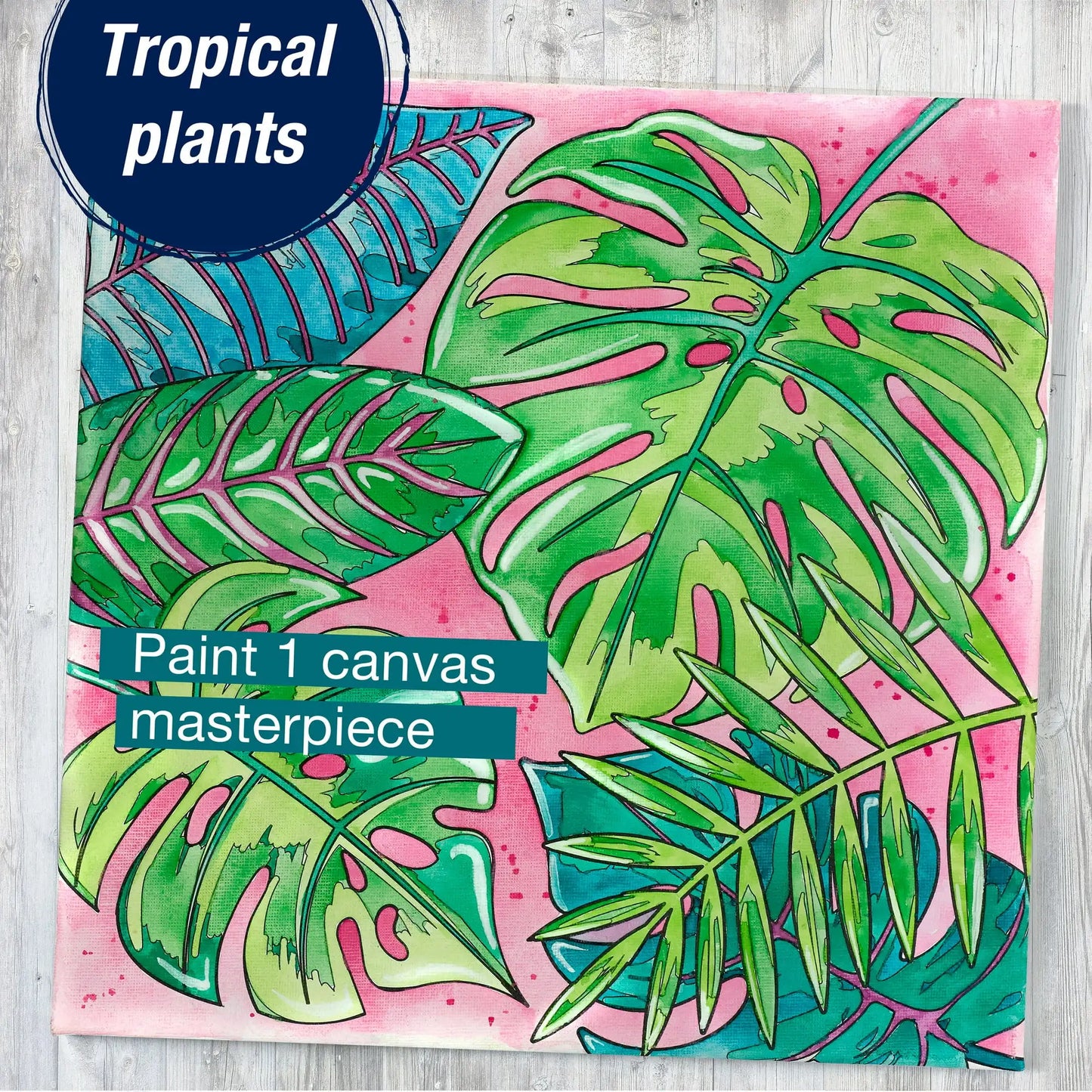 Faber-Castell Watercolor Paint by Number Tropical
