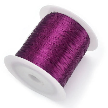 Solid Colorfast Copper Wire Tarnish-Resistant Beading Wire Jewelry Making Accessories 18 to 32 Gauge ( 32Ga/1969 ft )