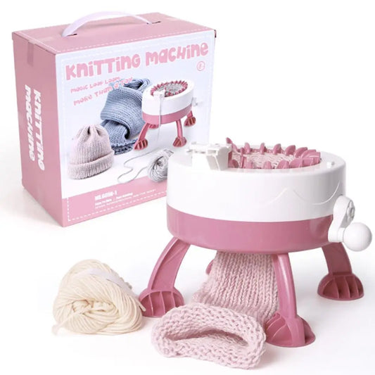 DIY Plastic Hand Knitting Sewing Machine Children Weaving (22 needles)