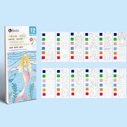 Paint With Water Coloring Books 4X Water Marker Coloring Book Set