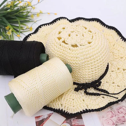 3mm Handmade Ice Rope Thread DIY Hook Cushion Beginners Crochet Knitting Yarn
