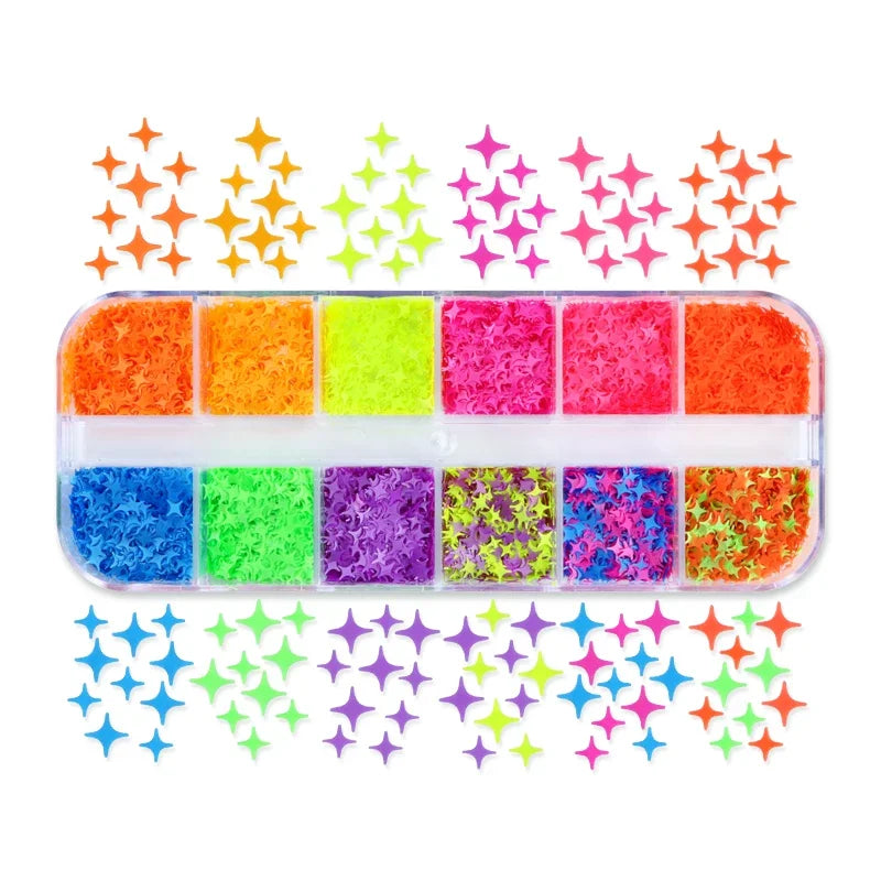 Holographic Letters Resin Sequins Fillers Epoxy Filling Crafts Materials Iridescent Glitter Flakes