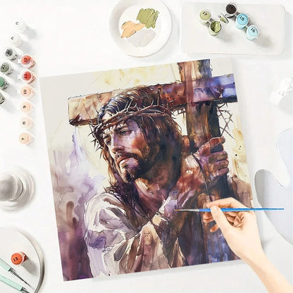 Religious Belief DIY Art Paint By Numbers Kit Hand Painted On Canvas