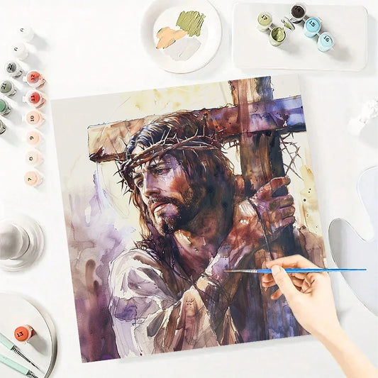 Religious Belief DIY Art Paint By Numbers Kit Hand Painted On Canvas