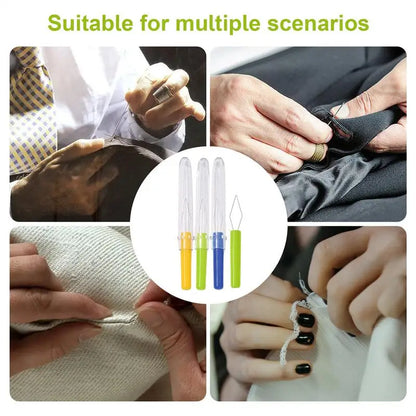 3-Pack Needle Threader Elderly Friendly Quick Threading, Random Colors